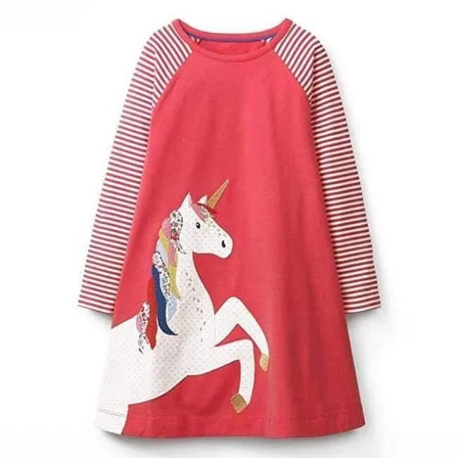 Kids Girls Dress Baby Children Toddler Princess Dress Vestidos Children's Clothing Girls Winter Dresses 2-8Y LH5805 MIX