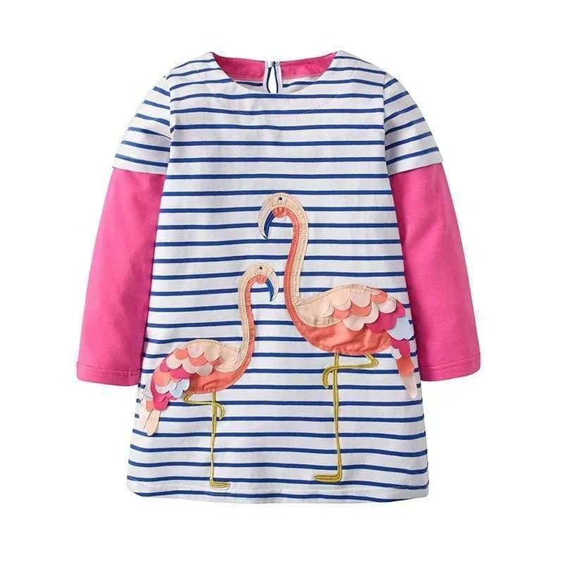 Kids Girls Dress Baby Children Toddler Princess Dress Vestidos Children's Clothing Girls Winter Dresses 2-8Y LH5805 MIX