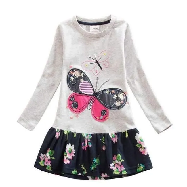 Kids Girls Dress Baby Children Toddler Princess Dress Vestidos Children's Clothing Girls Winter Dresses 2-8Y LH5805 MIX