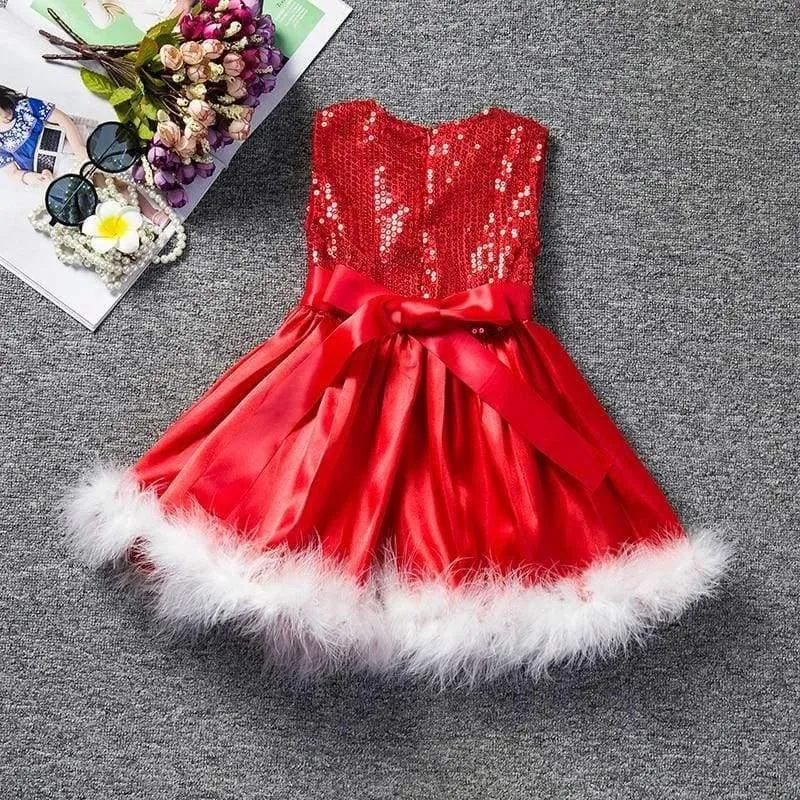 Christmas Dress 2018 Fashion Girl Kids Party Wear Dresses For Girls Princess Dress Children's Clothing Kid Vestidos