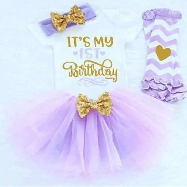 Meine 1st ersten Geburtstag Outfits Sommer Baby Kleidung Kleinkind Mädchen Taufe Anzüge lustige Baby Kleidung Sets für Bebes Kinder tragen