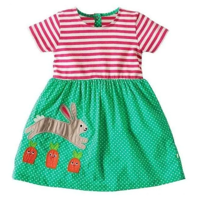 Tier Dinosaurier Einhorn Party Baby Mädchen Kleid Kinder Kleidung Vestidos Kinder Sommer Kleider für Mädchen Kleidung