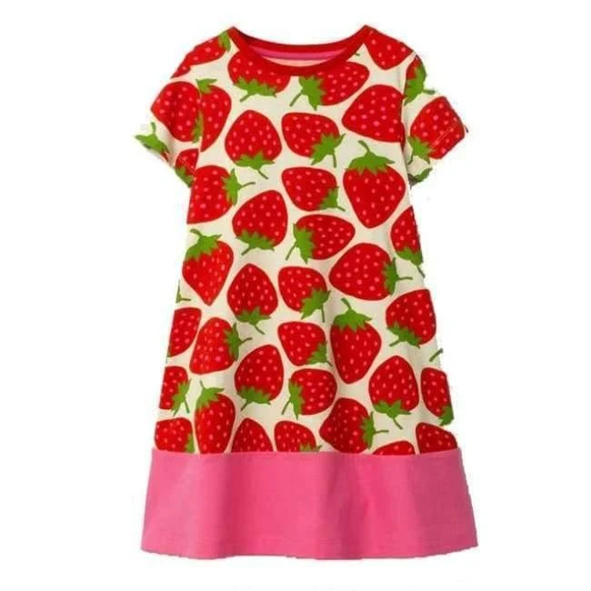 Tier Dinosaurier Einhorn Party Baby Mädchen Kleid Kinder Kleidung Vestidos Kinder Sommer Kleider für Mädchen Kleidung
