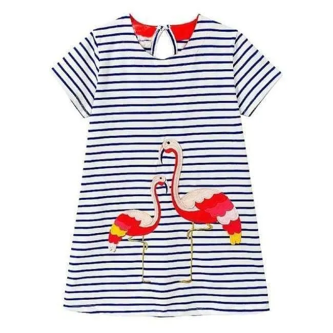 Tier Dinosaurier Einhorn Party Baby Mädchen Kleid Kinder Kleidung Vestidos Kinder Sommer Kleider für Mädchen Kleidung