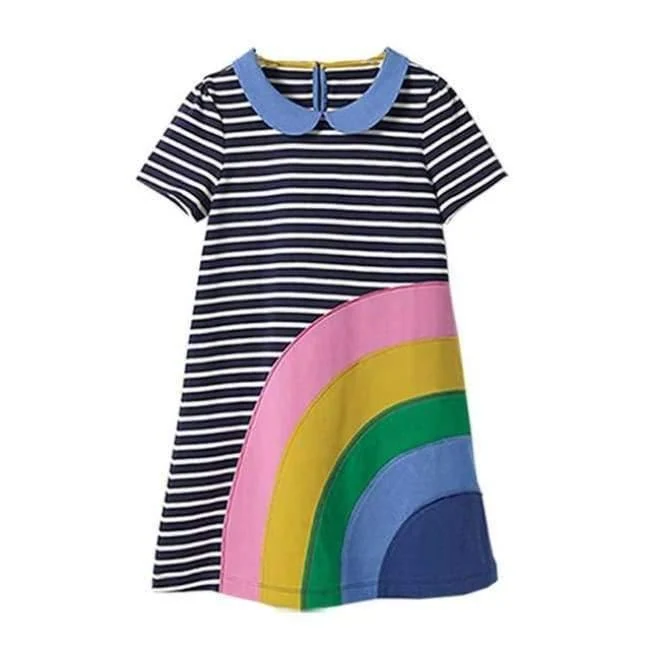 Tier Dinosaurier Einhorn Party Baby Mädchen Kleid Kinder Kleidung Vestidos Kinder Sommer Kleider für Mädchen Kleidung