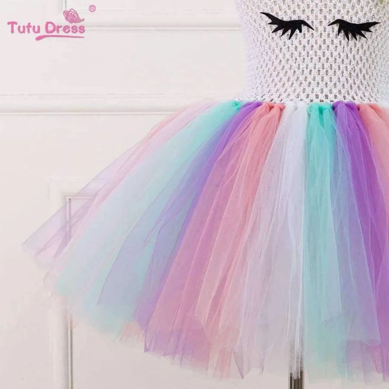 Bunte Blumen Baby Mädchen Kleidung Geburtstag Party Kleider Kinder Geburtstagsgeschenk Tutu Kostüm Sommer Mädchen Tutu Kleid