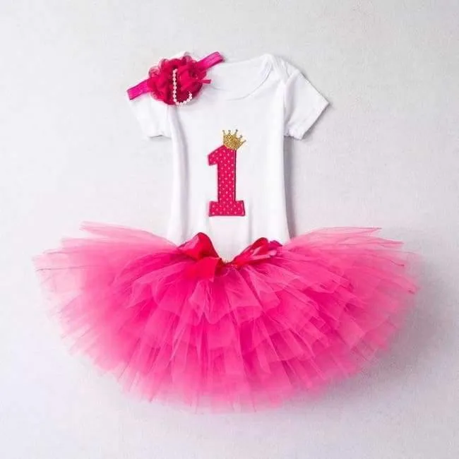Baby Girl First 1st Geburtstag Outfits Marke Sommer Baby Sets Kleinkind Mädchen Taufe Kleidung Anzüge Ein Jahr Little Baby Clothing Set