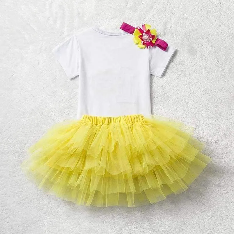 Baby Girl First 1st Geburtstag Outfits Marke Sommer Baby Sets Kleinkind Mädchen Taufe Kleidung Anzüge Ein Jahr Little Baby Clothing Set