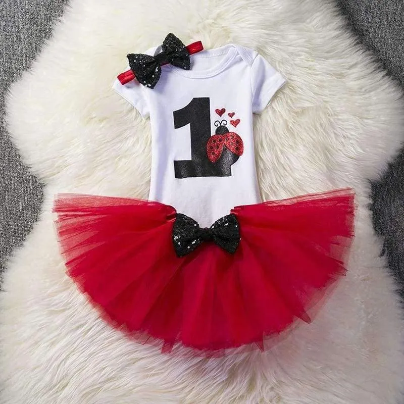 Baby Girl First 1st Geburtstag Outfits Marke Sommer Baby Sets Kleinkind Mädchen Taufe Kleidung Anzüge Ein Jahr Little Baby Clothing Set