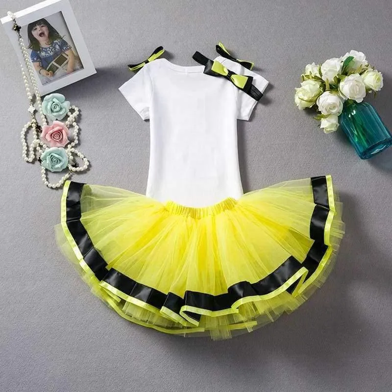 Baby Girl First 1st Geburtstag Outfits Marke Sommer Baby Sets Kleinkind Mädchen Taufe Kleidung Anzüge Ein Jahr Little Baby Clothing Set
