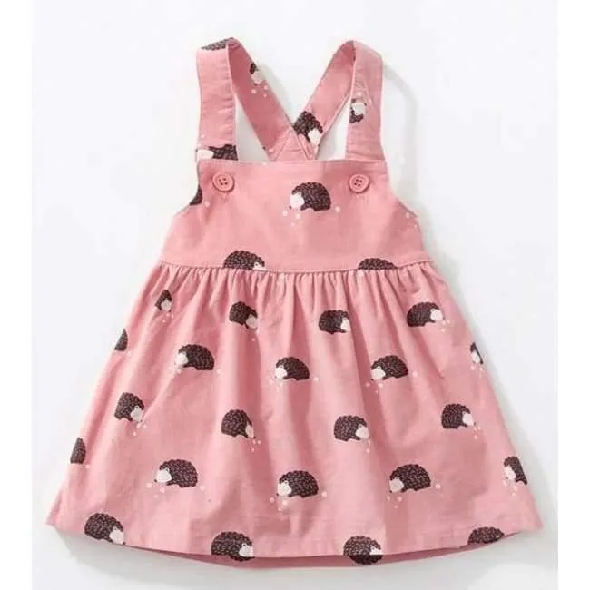 Kinder Marke Kleidung Herbst Baby Mädchen Kleidung Baumwolle Blumendruck Sommerkleid Mädchen Tier ärmellose Kleider