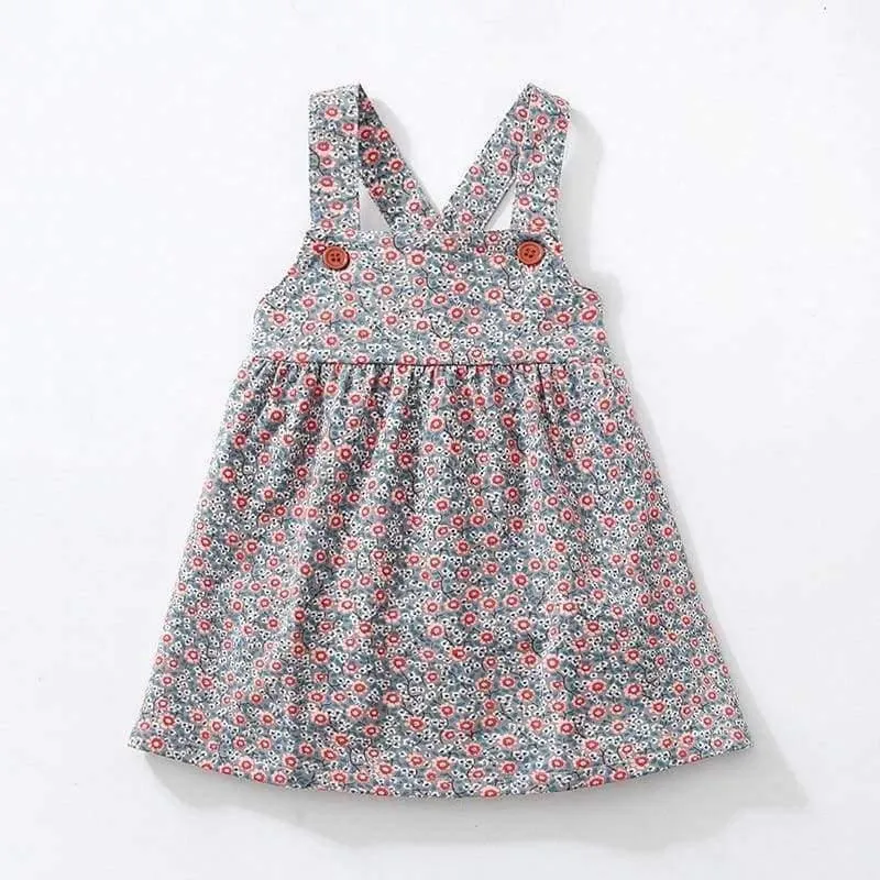 Kinder Marke Kleidung Herbst Baby Mädchen Kleidung Baumwolle Blumendruck Sommerkleid Mädchen Tier ärmellose Kleider