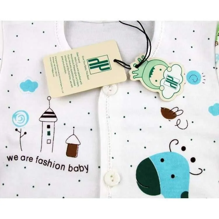5 STÜCKE baby-kleidung 0-3 Mt Frühling sommer druck cartoon neugeborenen kleidung geschenkset baumwolle neue geboren baby-kleidung baby-outfit