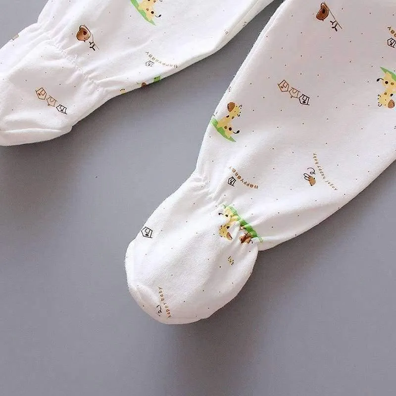 5 STÜCKE baby-kleidung 0-3 Mt Frühling sommer druck cartoon neugeborenen kleidung geschenkset baumwolle neue geboren baby-kleidung baby-outfit
