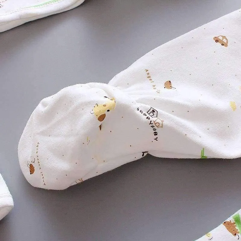 5 STÜCKE baby-kleidung 0-3 Mt Frühling sommer druck cartoon neugeborenen kleidung geschenkset baumwolle neue geboren baby-kleidung baby-outfit