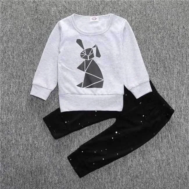 Neugeborenes Baby-Kleidung Baby-Kleidung Unisex gelb Farbe Langarm-Shirt + Hose 2-tlg. Bebe Mädchen Kleidung Set ST205