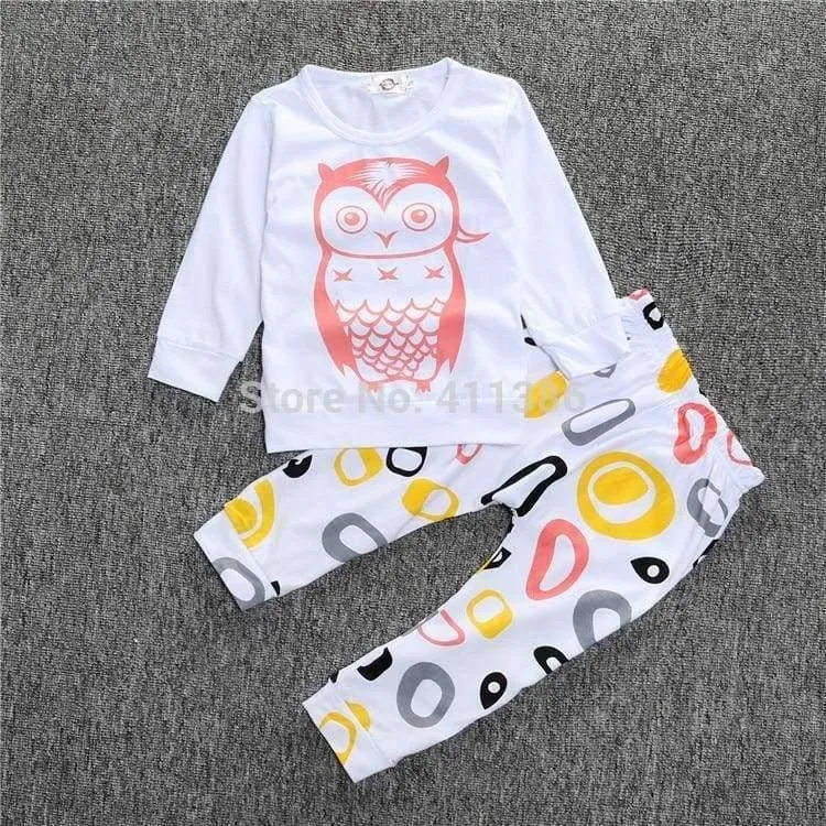 Neugeborenes Baby-Kleidung Baby-Kleidung Unisex gelb Farbe Langarm-Shirt + Hose 2-tlg. Bebe Mädchen Kleidung Set ST205