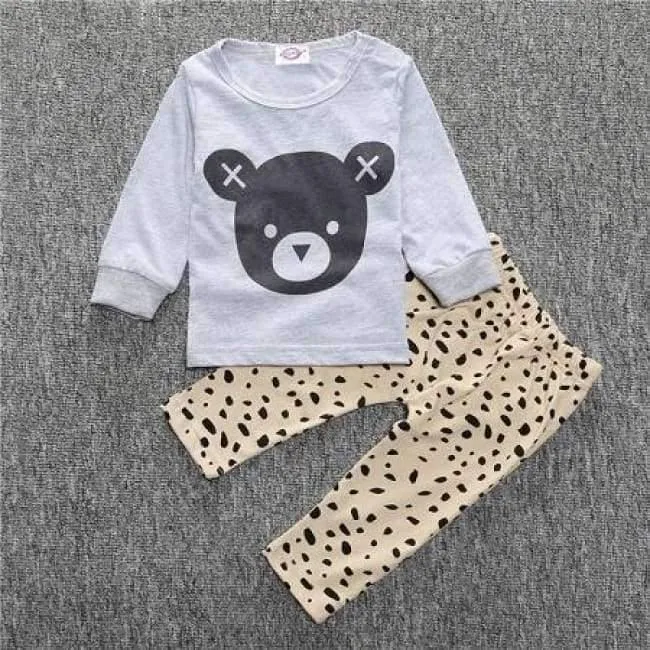 Neugeborenes Baby-Kleidung Baby-Kleidung Unisex gelb Farbe Langarm-Shirt + Hose 2-tlg. Bebe Mädchen Kleidung Set ST205
