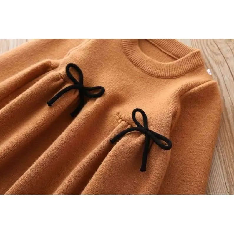 Baby Mädchen Strickkleid Herbst Winter Kleidung Kinder Kleinkind Tops Shirts für Mädchen Kinder Prinzessin Baumwolle Weihnachtskleider
