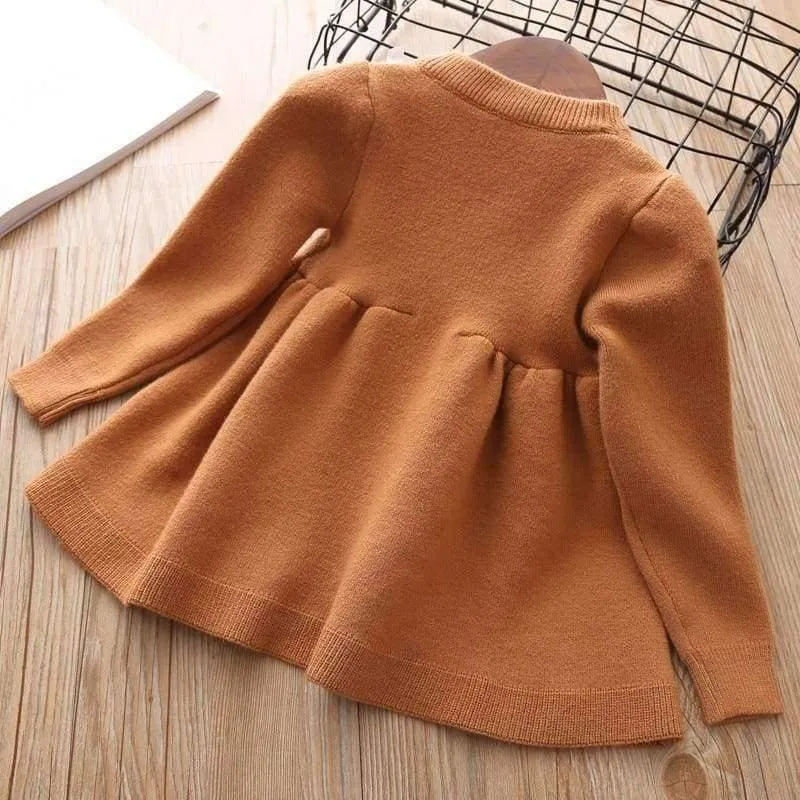 Baby Mädchen Strickkleid Herbst Winter Kleidung Kinder Kleinkind Tops Shirts für Mädchen Kinder Prinzessin Baumwolle Weihnachtskleider