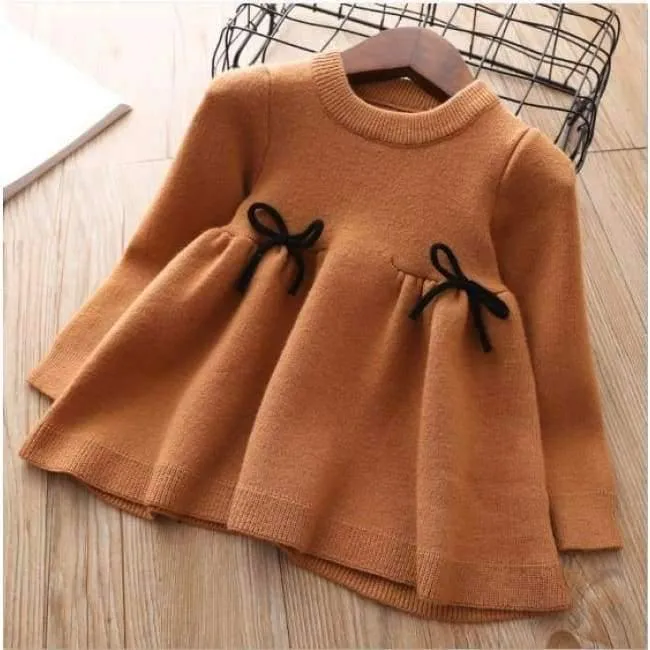Baby Mädchen Strickkleid Herbst Winter Kleidung Kinder Kleinkind Tops Shirts für Mädchen Kinder Prinzessin Baumwolle Weihnachtskleider