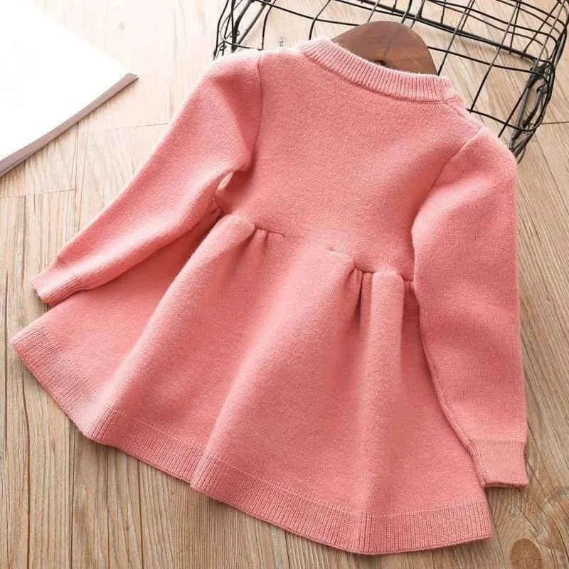 Baby Mädchen Strickkleid Herbst Winter Kleidung Kinder Kleinkind Tops Shirts für Mädchen Kinder Prinzessin Baumwolle Weihnachtskleider