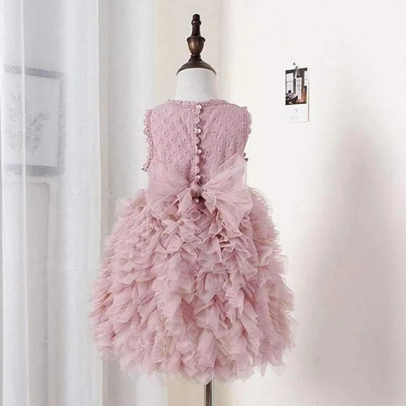 Sommer Blumenmädchen Kleider Hochzeit Party Kinder Tutu Geburtstag Prinzessin Kleid für Mädchen Kleinkinder Kleidung Mädchen Baby-Kleidung