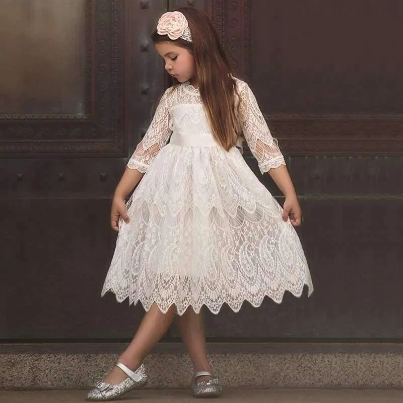 Sommer Blumenmädchen Kleider Hochzeit Party Kinder Tutu Geburtstag Prinzessin Kleid für Mädchen Kleinkinder Kleidung Mädchen Baby-Kleidung