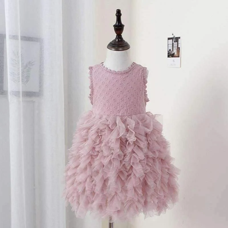 Sommer Blumenmädchen Kleider Hochzeit Party Kinder Tutu Geburtstag Prinzessin Kleid für Mädchen Kleinkinder Kleidung Mädchen Baby-Kleidung