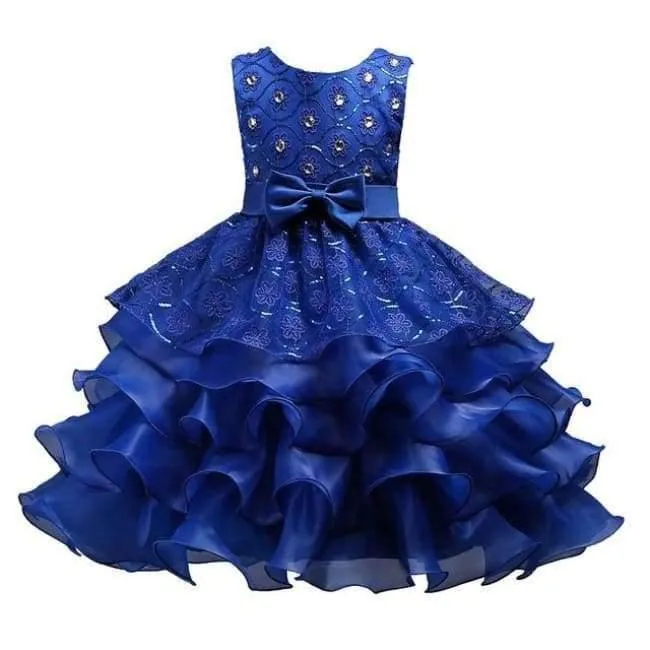 Mädchen kleider für Hochzeit Baby Mädchen Ärmellos Großen Bogen Prinzessin Kleid Kinder Party Vestidos Neujahr kleidung