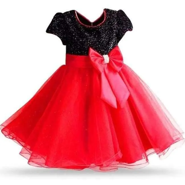 Mädchen kleider für Hochzeit Baby Mädchen Ärmellos Großen Bogen Prinzessin Kleid Kinder Party Vestidos Neujahr kleidung