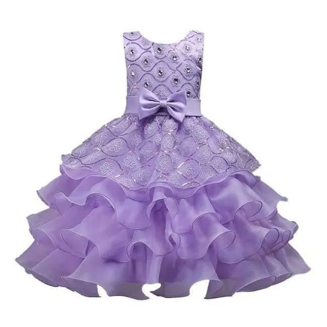 Mädchen kleider für Hochzeit Baby Mädchen Ärmellos Großen Bogen Prinzessin Kleid Kinder Party Vestidos Neujahr kleidung