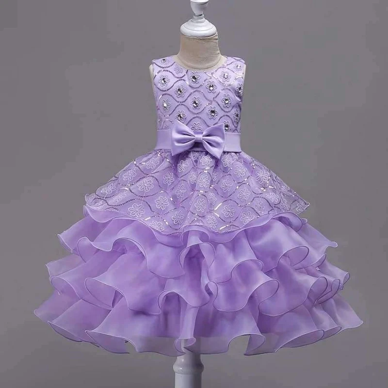 Mädchen kleider für Hochzeit Baby Mädchen Ärmellos Großen Bogen Prinzessin Kleid Kinder Party Vestidos Neujahr kleidung
