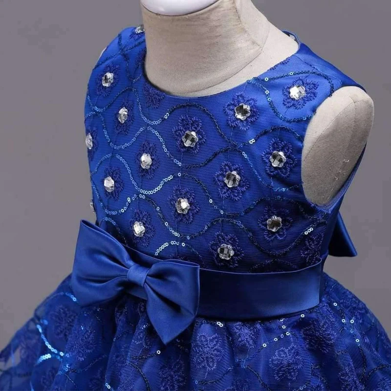 Mädchen kleider für Hochzeit Baby Mädchen Ärmellos Großen Bogen Prinzessin Kleid Kinder Party Vestidos Neujahr kleidung