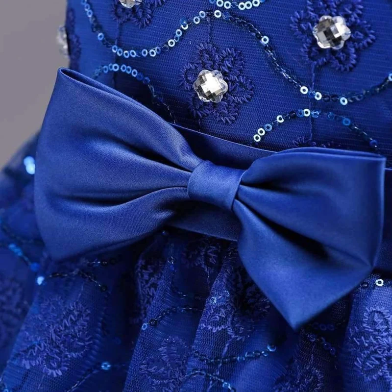 Mädchen kleider für Hochzeit Baby Mädchen Ärmellos Großen Bogen Prinzessin Kleid Kinder Party Vestidos Neujahr kleidung