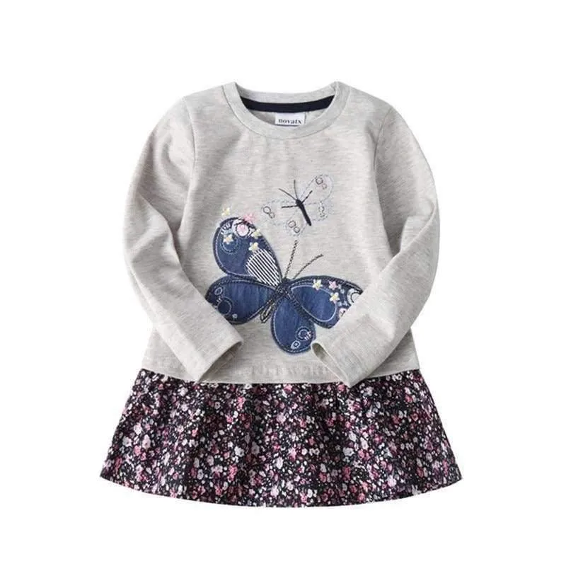 Mädchenkleid Kinderkleidung Schmetterling Kinderkleider Mädchen Nova Babykleidung Herbst Kinderkleidung Kinder Mädchenkleider