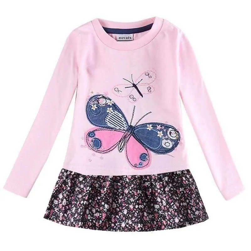 Mädchenkleid Kinderkleidung Schmetterling Kinderkleider Mädchen Nova Babykleidung Herbst Kinderkleidung Kinder Mädchenkleider