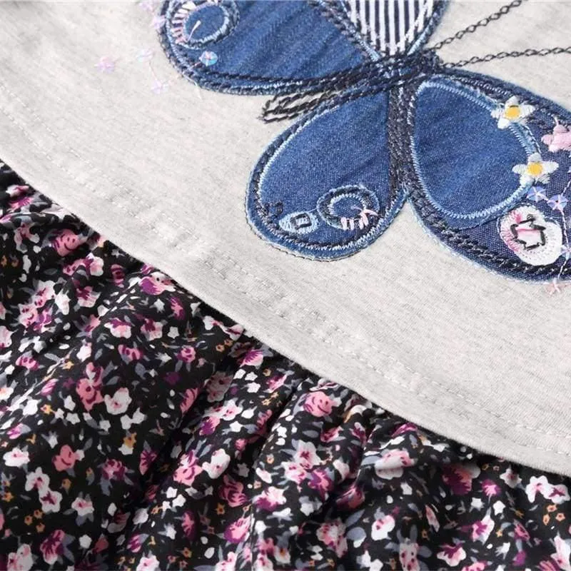 Mädchenkleid Kinderkleidung Schmetterling Kinderkleider Mädchen Nova Babykleidung Herbst Kinderkleidung Kinder Mädchenkleider