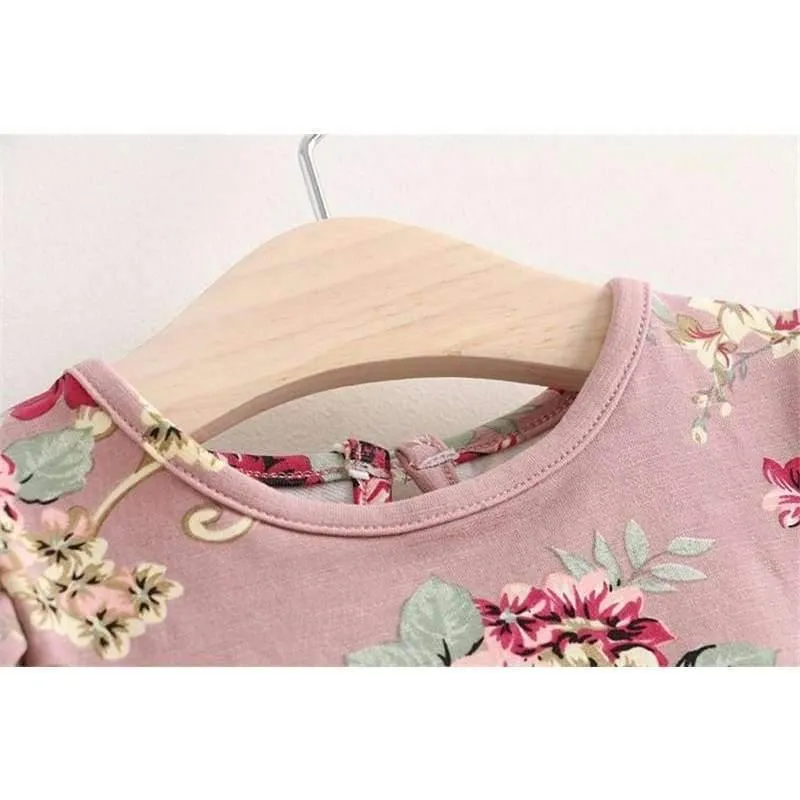 Kinder Kleid Herbst Baby Mädchen floral Gedruckt Prinzessin Kleider Vestidos kleinkind mädchen Kleidung Kinder Mädchen rote Weihnachten Kleider