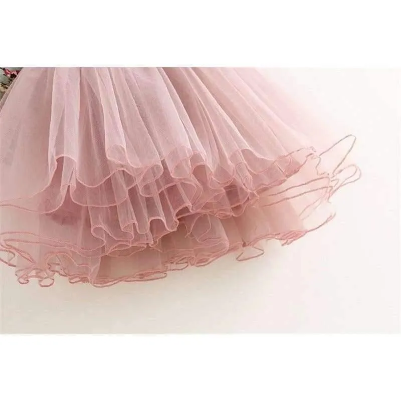 Kinder Kleid Herbst Baby Mädchen floral Gedruckt Prinzessin Kleider Vestidos kleinkind mädchen Kleidung Kinder Mädchen rote Weihnachten Kleider
