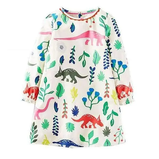 Mädchen Kleider Langarm Marke 100% Baumwolle Baby Kleid Weihnachten Kinder Kleidung Kinder Kleid Prinzessin Vestido