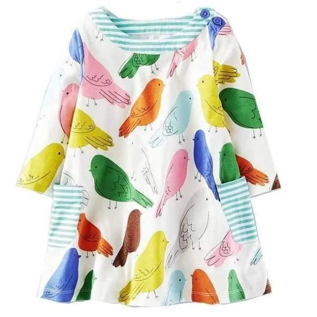 Mädchen Kleider Langarm Marke 100% Baumwolle Baby Kleid Weihnachten Kinder Kleidung Kinder Kleid Prinzessin Vestido