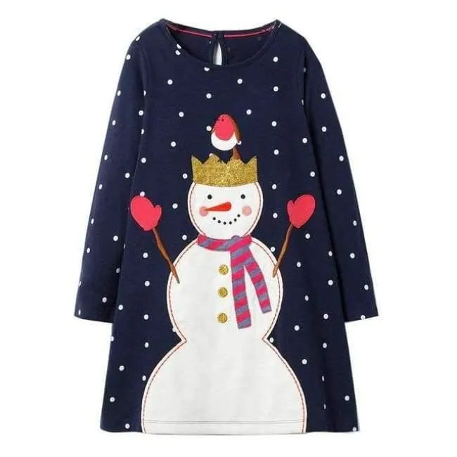 Mädchen Kleider Langarm Marke 100% Baumwolle Baby Kleid Weihnachten Kinder Kleidung Kinder Kleid Prinzessin Vestido