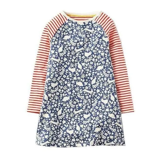 Mädchen Kleider Langarm Marke 100% Baumwolle Baby Kleid Weihnachten Kinder Kleidung Kinder Kleid Prinzessin Vestido