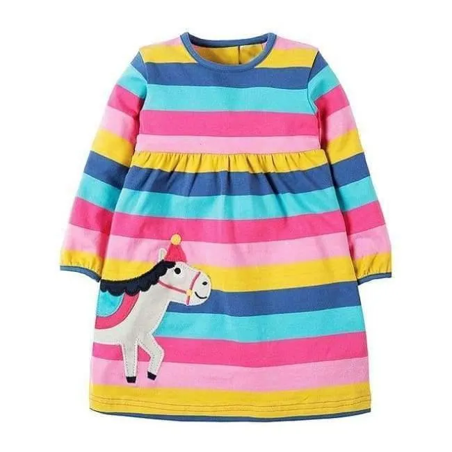 Mädchen Kleider Langarm Marke 100% Baumwolle Baby Kleid Weihnachten Kinder Kleidung Kinder Kleid Prinzessin Vestido