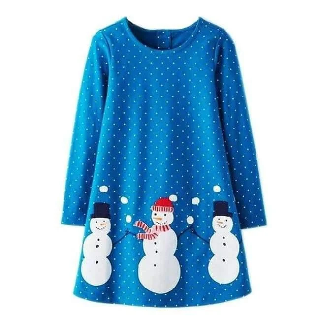Mädchen Kleider Langarm Marke 100% Baumwolle Baby Kleid Weihnachten Kinder Kleidung Kinder Kleid Prinzessin Vestido