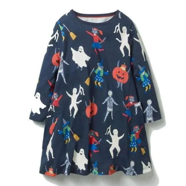 Mädchen Kleider Langarm Marke 100% Baumwolle Baby Kleid Weihnachten Kinder Kleidung Kinder Kleid Prinzessin Vestido