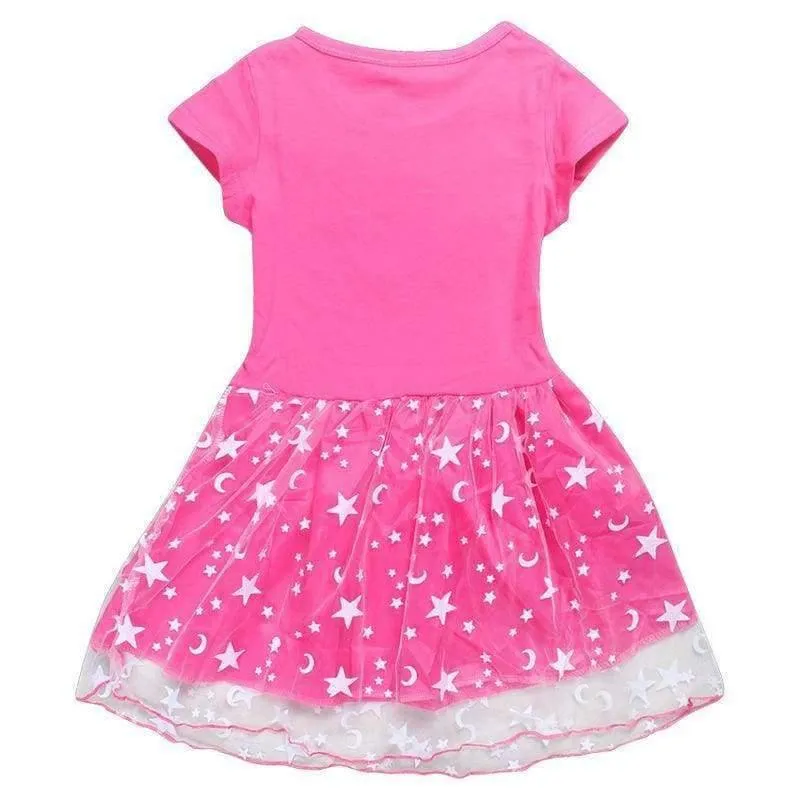 Sommer Baby Mädchen Kleid Cartoon Moana für Mädchen Kleidung Gedruckt Moana Rosa Prinzessin Party Kleid Kinder Kinder Kleidung