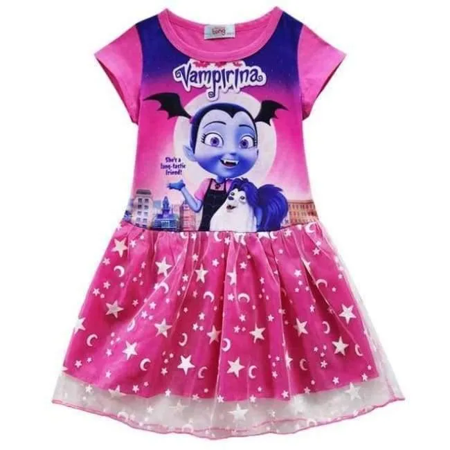 Sommer Baby Mädchen Kleid Cartoon Moana für Mädchen Kleidung Gedruckt Moana Rosa Prinzessin Party Kleid Kinder Kinder Kleidung