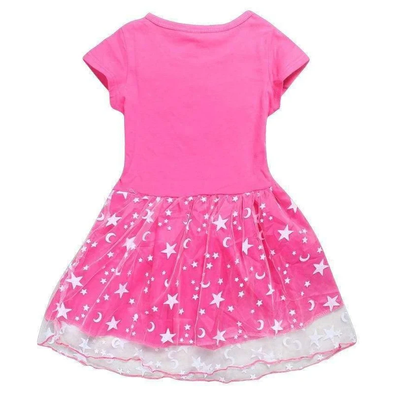 Sommer Baby Mädchen Kleid Cartoon Moana für Mädchen Kleidung Gedruckt Moana Rosa Prinzessin Party Kleid Kinder Kinder Kleidung